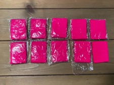 Wrist Sweatbands Sports Wristband Cotton Sweat Band HOT BRIGHT PINK 5 SETS