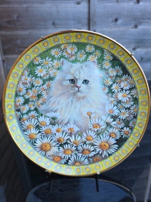 Danbury Mint Mr Jones In Daisies Cat Plate Lesley Anne Ivory Collector 1996