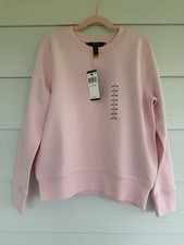 Polo Ralph Lauren Girls Pink Crewneck Sweatshirt Size L 12-14 NWT
