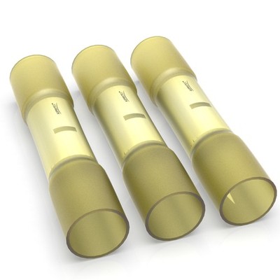 Schrumpfverbinder 4,0 mm² bis 6,0 mm² Stoßverbinder mit Schrumpfschlauch gelb