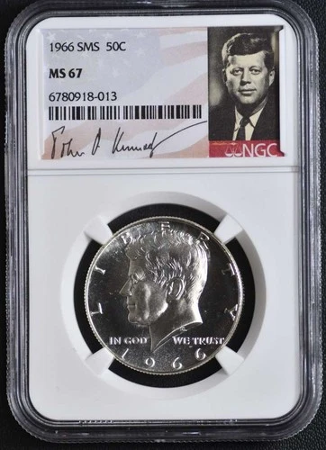 1966 Kennedy Half NGC SMS MS67 #a