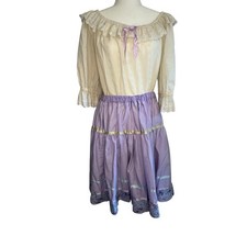 Two Piece Square-dance Skirt, Blouse and Pantaloons