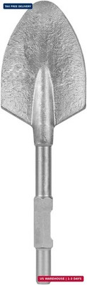 XtremepowerUS Hex Clay Spade Shovel Head Bit for Jack Hammer 1-1/8'' for Electric