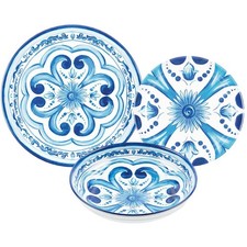 GUZZINI SERVIZIO PIATTI 18 PEZZI IN MELAMINA - BLUES