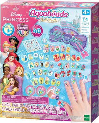 Aquabeads 35071 - Nail Studio Disney Prinzessin, Deko-Fingernägel-Kreativ Set