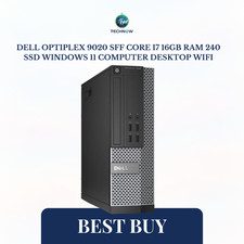 Dell OptiPlex 9020 SFF Core i7 16GB Ram 240 SSD Windows 11 Computer Desktop WIFI