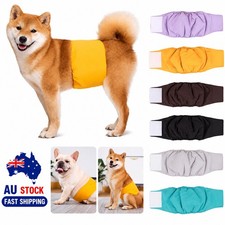 Reusable Washable Male Dog Wraps Belly Band Ultra Absorbent Pet Diapers XS - XL