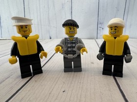 Lego #7287 ~ City Police Boat W/ Instruction Manual and Minifigs