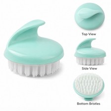 Shampoo Scalp Massage Brush Silicone Hair Scrubber for Shampoo Conditioner Showe