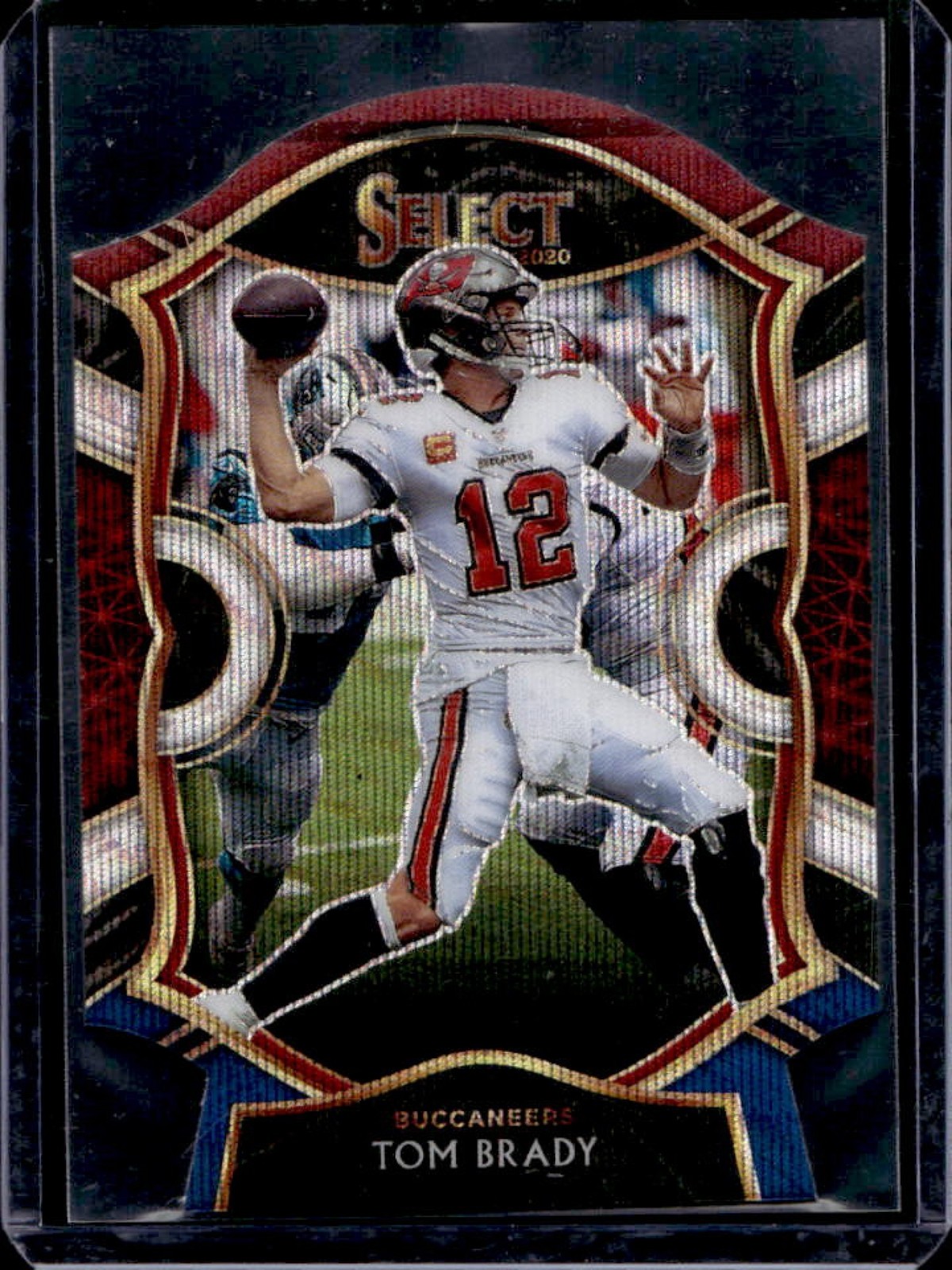 2020 Select Tom Brady Tri Color Prizm Die Cut Concourse #1 Buccaneers
