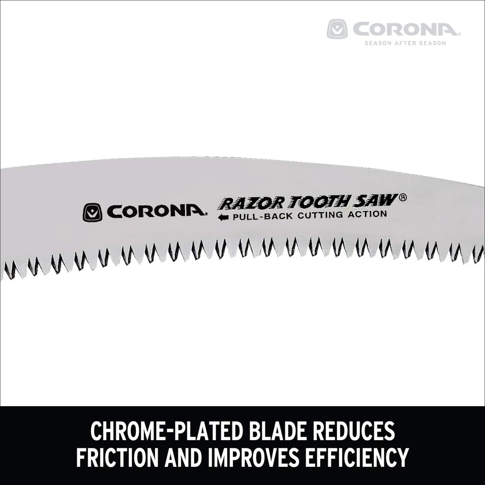 Sierra de podar de 13 pulgadas para fácil uso con una sola mano | Hoja curva corta 7 ramas Foto 3 de 4