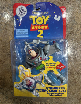 Mattel Techno Gear Cyberhook Buzz Lightyear Toy Story 2 Sound Figure 1999