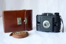 Vintage Ansco Clipper Camera with leather case
