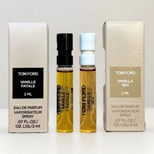 Tom Ford Vanille Fatale EDP & Vanilla Sex EDP Sample Sprays 2ml Each 