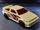 Hot Wheels 2006 White TOYOTA COROLLA  AE-86 Redline Wheels -Loose Mint Condition