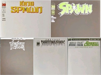 King Spawn #9 Blank Sketch Cover As Well As 4 Other Sketch Cover Comics Lot