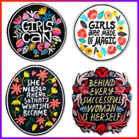 BüGeleisen Patches 4Er Set Blumen AufnäHer Stoff AufbüGler Diy Kleidung