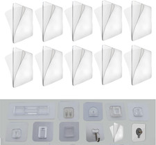 10 PCS Wall Mounted Replacement Sticky Pads for Kitchen Bathroom Shower Caddy Or