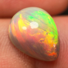 Multicolor Opal Pear Cabochon Loose Gemstone ...
