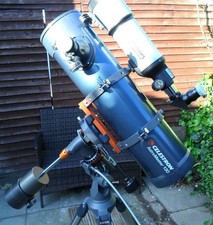 Celestron Astromaster 130/650 with Jessops 80/400 piggybacked