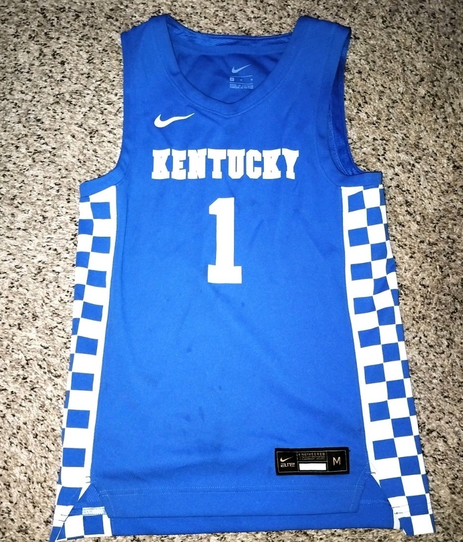 【希少】 nike elite singlet NCAA Mサイズ Kentucky Wildcats #1 NCAA Basketball Nike Elite Jersey Youth
