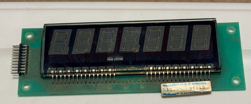 1980's WILLIAMS FACTORY ORIGINAL 7 DIGIT DISPLAY #2