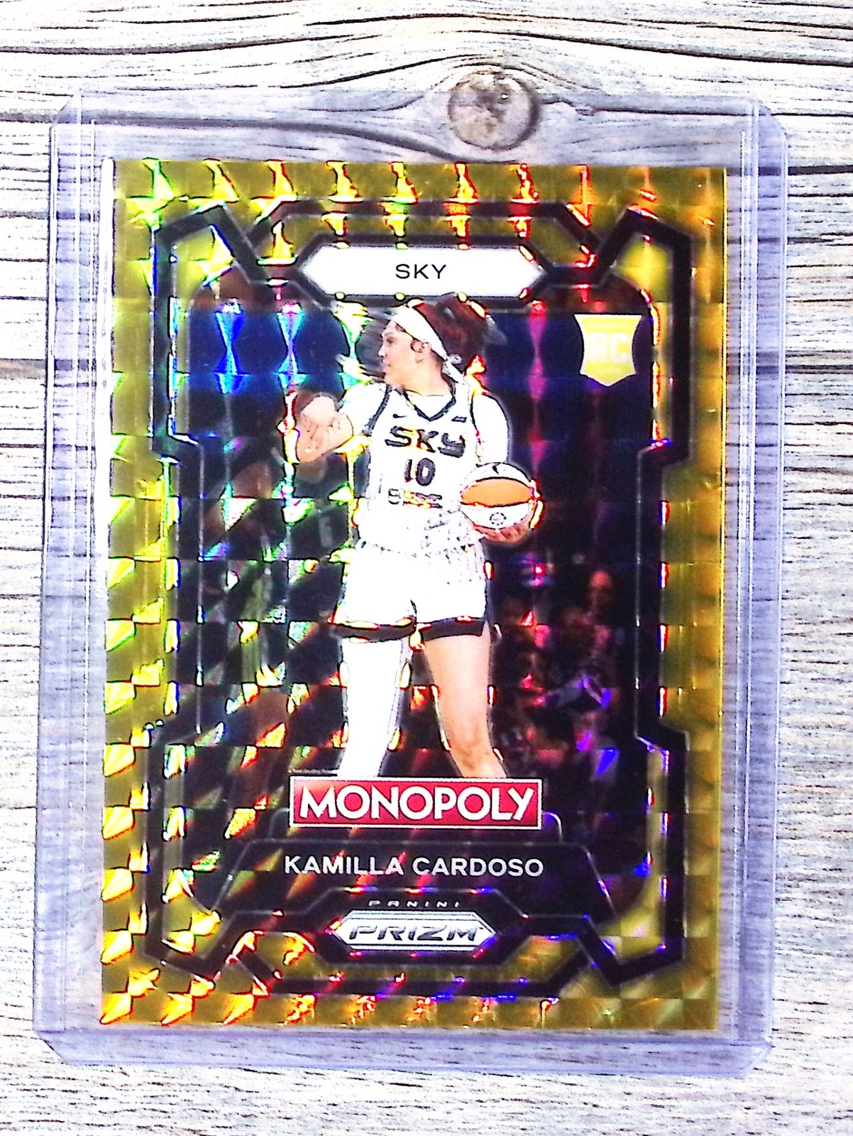 2024 Panini Prizm Monopoly WNBA #2 Kamilla Cardoso Gold Prizms #/49