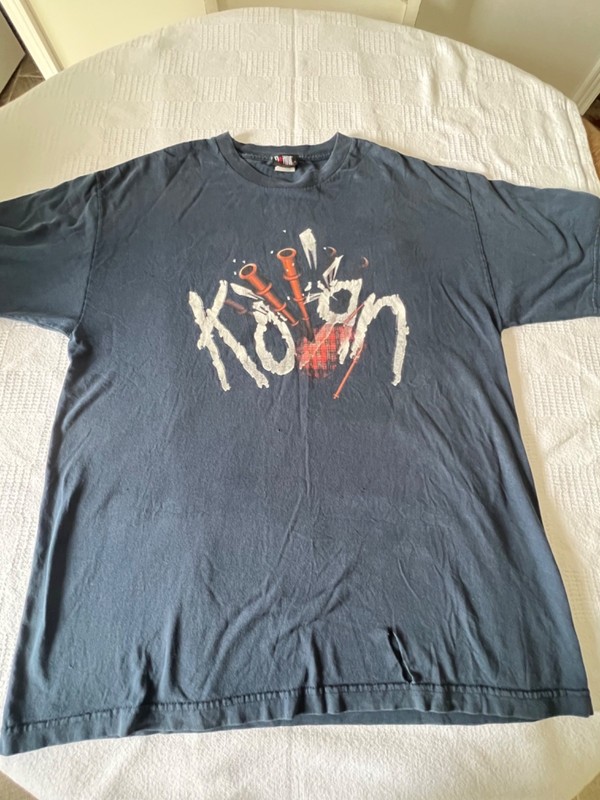 Vintage Original 2000’ KORN Graphic Bagpipe Band T-shirt, XL