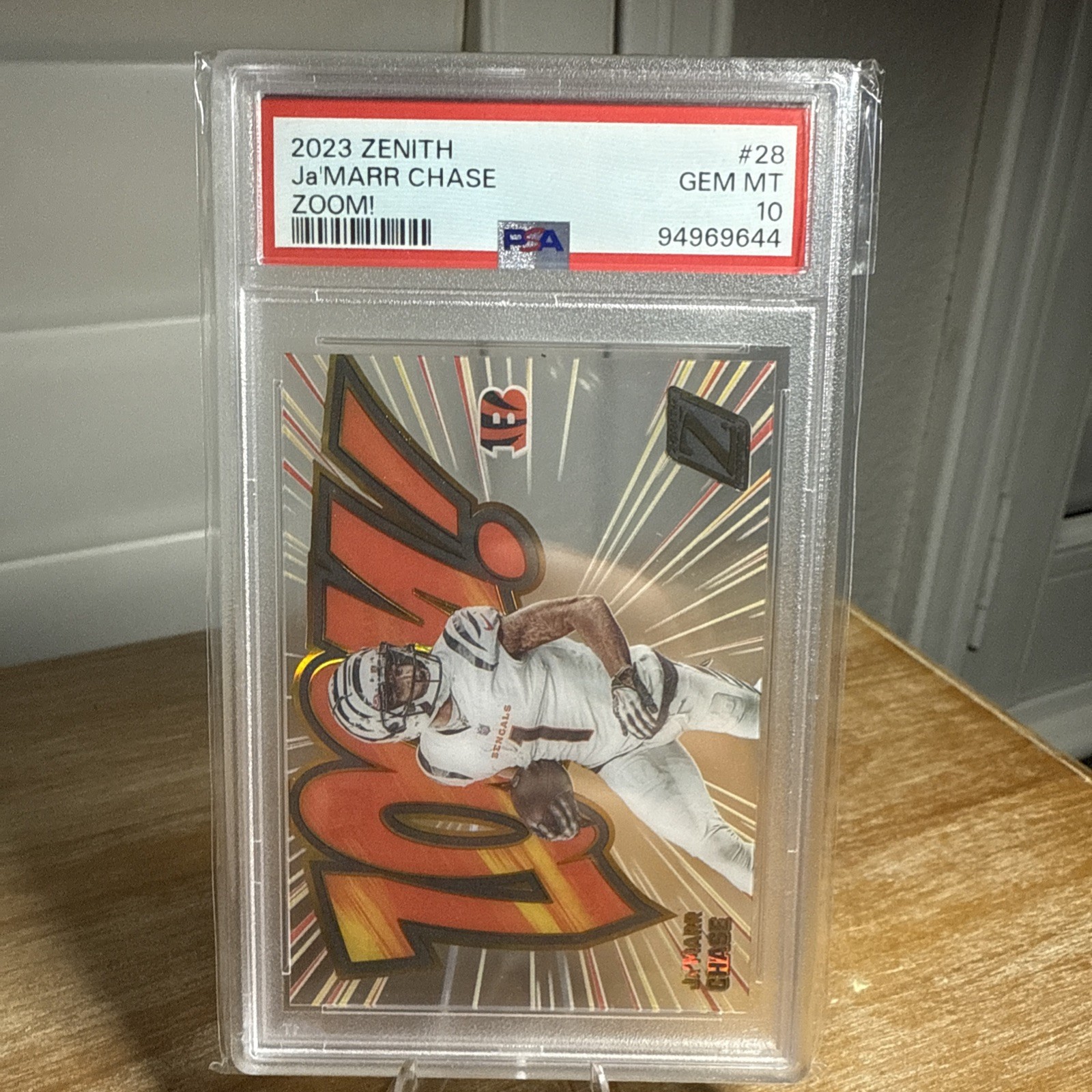 2023 Panini Zenith - Zoom! Ja'Marr Chase #28 PSA 10