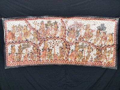 Authentic Vintage Kamasan Balinese Painting | Traditional Indonesian Wall Art