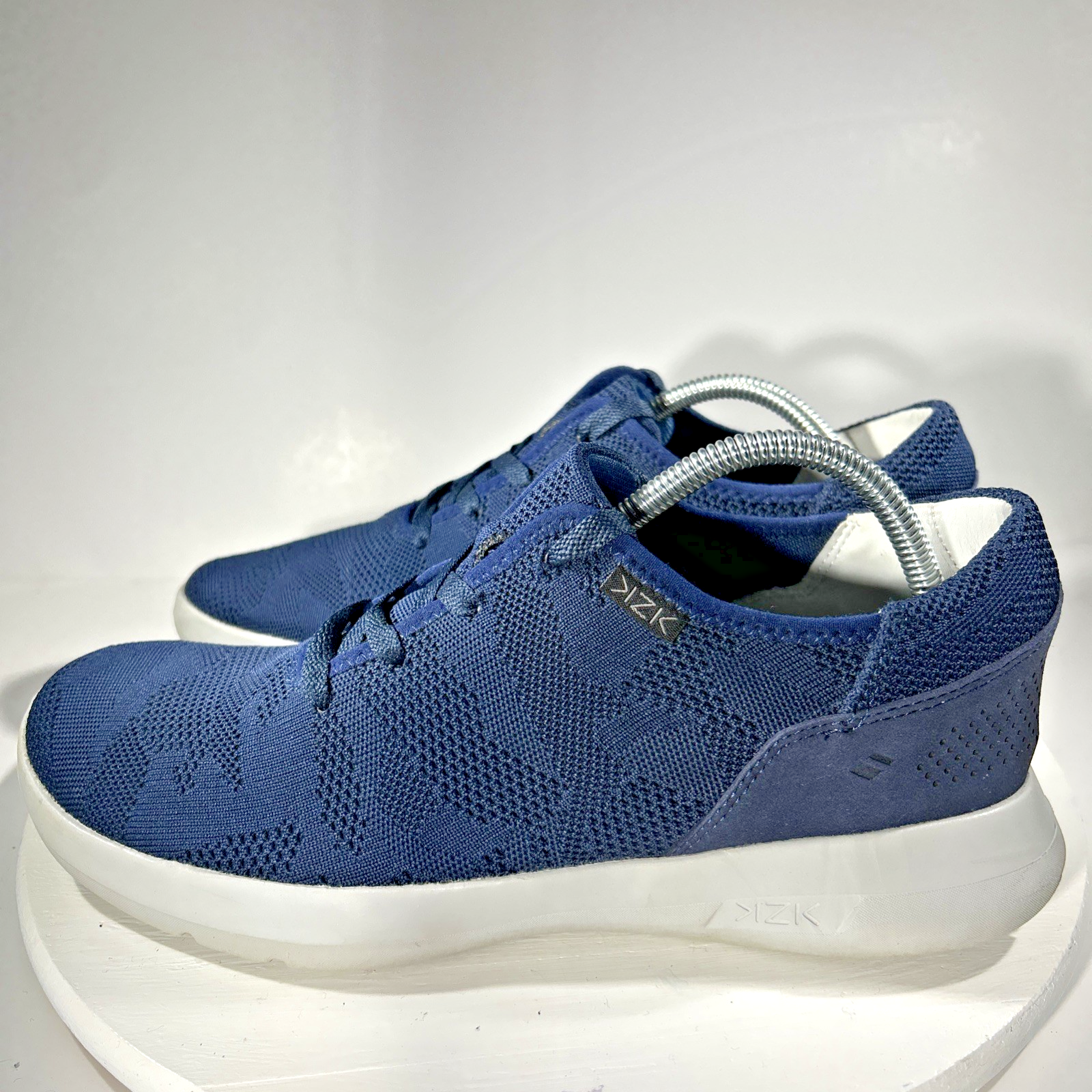 SAOLA Scarpe sneakers Kizik uomo taglia 11 M Madrid eco maglia blu mani libere LEGGERO UTILIZZO