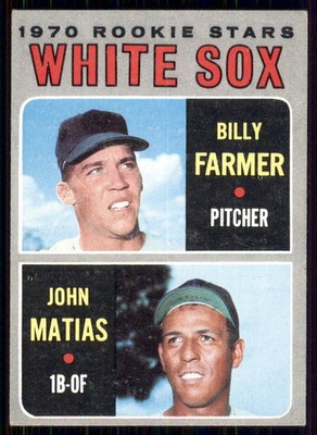1970 Topps #444 White Sox 1970 Rookie Stars (Billy Farmer / John Matias)