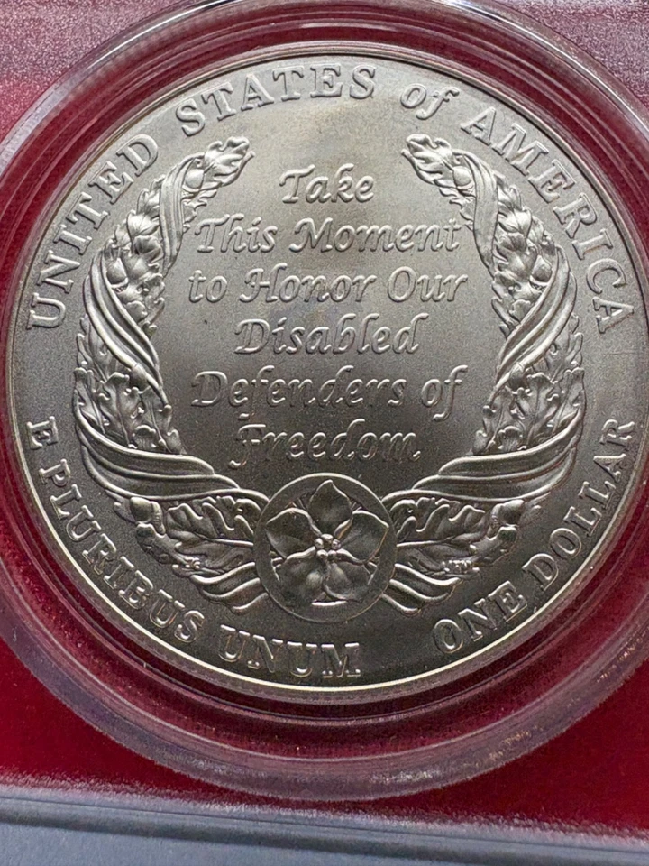2010-W DISABLED  VETERANS PCGS MS69 ORIGINAL OWNER PURCHASED FREE SHIPPING - Image 4 of 4