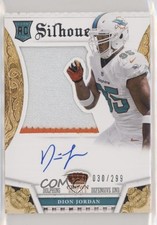 2013 Panini Crown Royale Silhouettes Auto 30/299 Dion Jordan #207 Auto no9