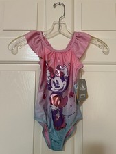 NEW Disney Store One Piece Minnie Mouse Swimsuit Girl Size 5/6 WITH TAGS