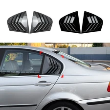 For 98-05 BMW 3-Series E46 M-Sport Sedan Add-On Side Window Louver Shutter Cover