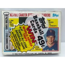 1984 Topps Cello Pack Strikeout Leaders Ryan Seaver Carlton Sealed 28 Cards 