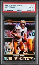 BRETT FAVRE 2000 Bowman's Best #22 Green Bay Packers PSA 10 Gem Mint