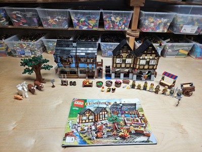 Lego Castle 10193 Medieval Market Village Complete w/ Munifigs