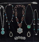 Costume Jewelry Lot Necklaces Earrings Bracelet 1 vintage piece 9pc