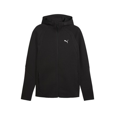 PUMA Evostripe Full Zip Hoodie Mens Black Casual Athletic Outerwear 69219001