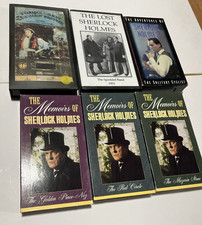 Lot of 6 Sherlock Holmes Movies VHS Tested Works