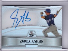 2010 BOWMAN PLATINUM JERRY SANDS AUTO. RC REFRACTOR