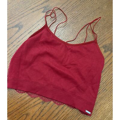 Gilly Hicks by Hollister Red Lace Bralette Size M