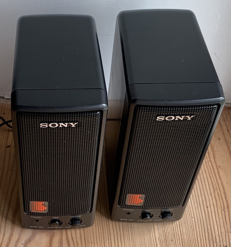 Sony SRS 55 Powered Desktop Speakers eBay