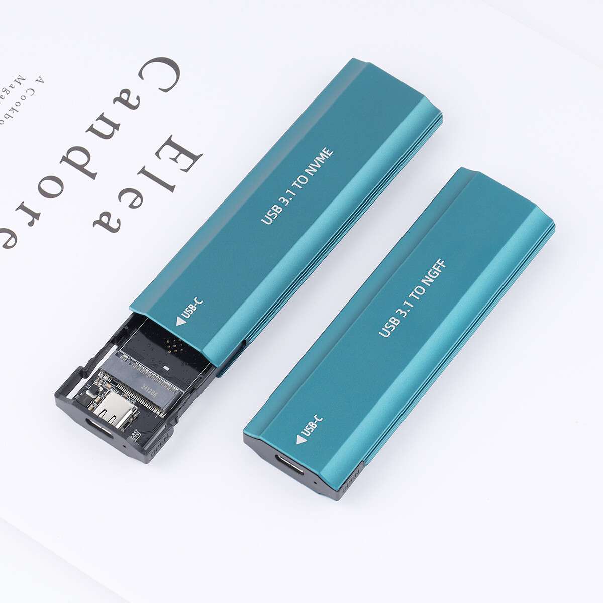 Docking Station M.2 NVMe E NGFF Blueendless - Case Esterno USB-C Per SSD - Nero