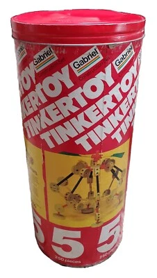 Vintage Gabriel Tinkertoy Construction Set Childrens Toys - Image 1 of 4