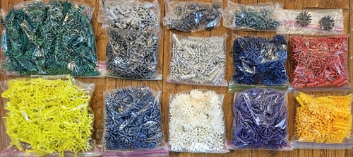 Huge Knex Lot Over 26 lbs Thousands Of Assorted Pieces Sorted And Bagged Coaster - Picture 4 of 11