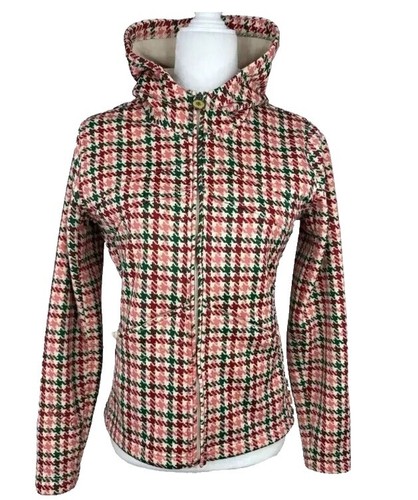 Sz M Burton Dryride Jacket Size Check Print Snowboard Ski Womens