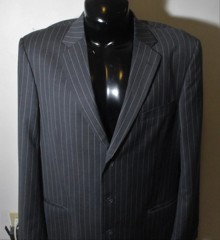 40 Reg. Blazer Traje Chaqueta EMANUEL UNGARO Negro Lana Talla 40 Reg. Foto 2 de 4